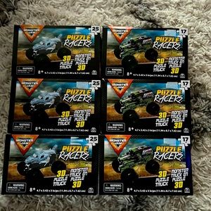 6 monster jam puzzles and 6 gift bags!